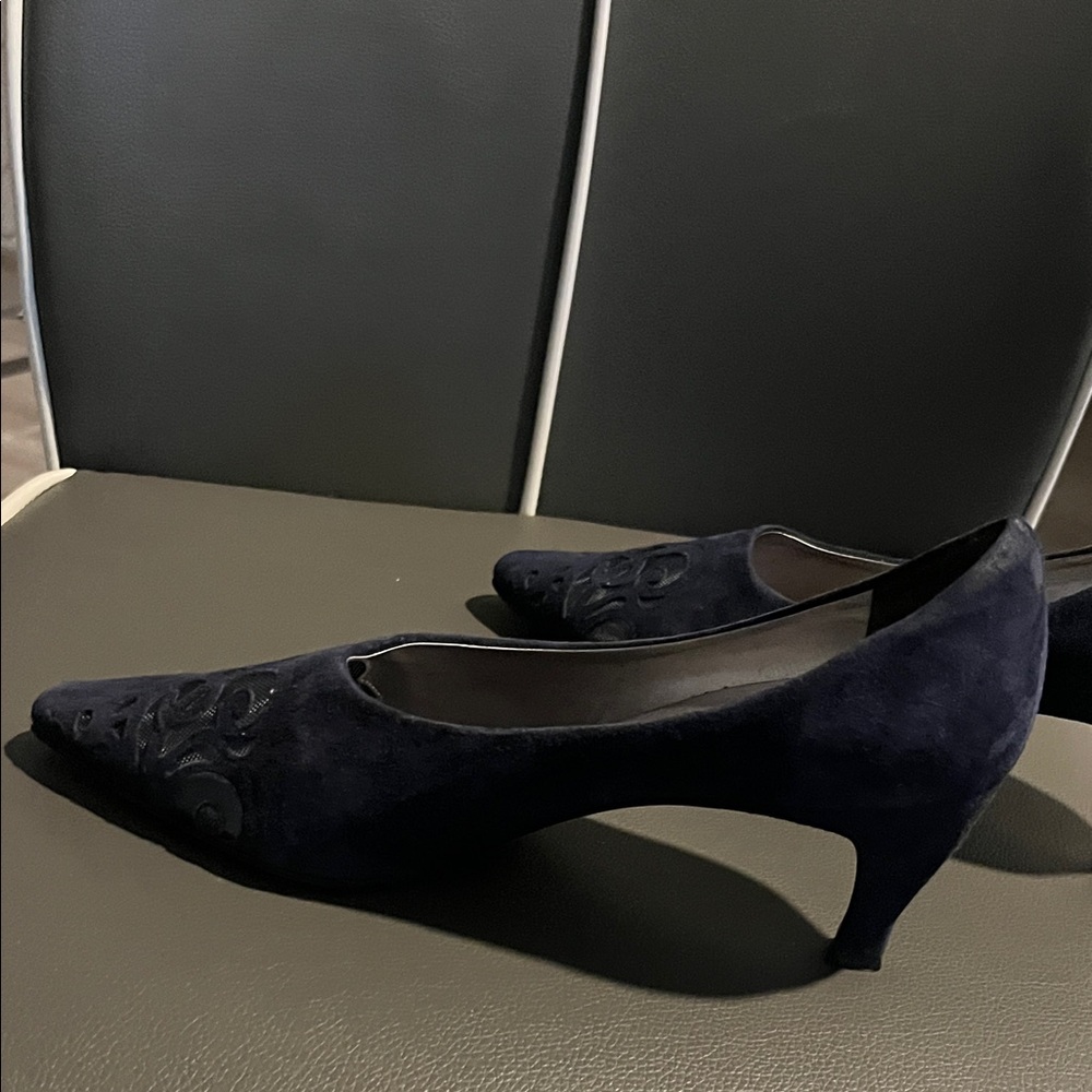 Elegant Navy Blue Women's Heels